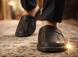 Luksus læder slippers til mænd – komfortable og stilfulde